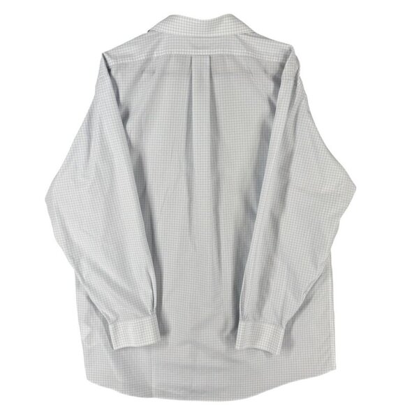 Mens Brooks Brothers Dress Shirt 17-33 Regent Fit Non-Iron Supima Cotton Blue Pl - Picture 9 of 12